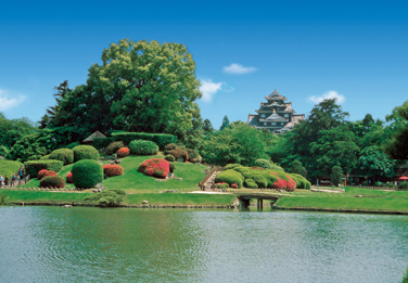 風光明媚な日本三名園の一つ、後楽園