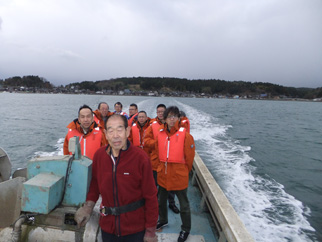 牡蠣養殖漁場体験クルーズ 2016年12月